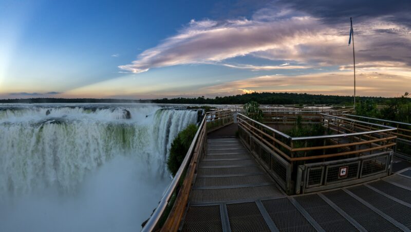 Sunset at Devil's Throat Waterfall
