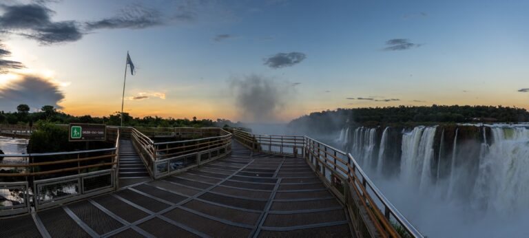 Sunset at Devil's Throat Waterfall