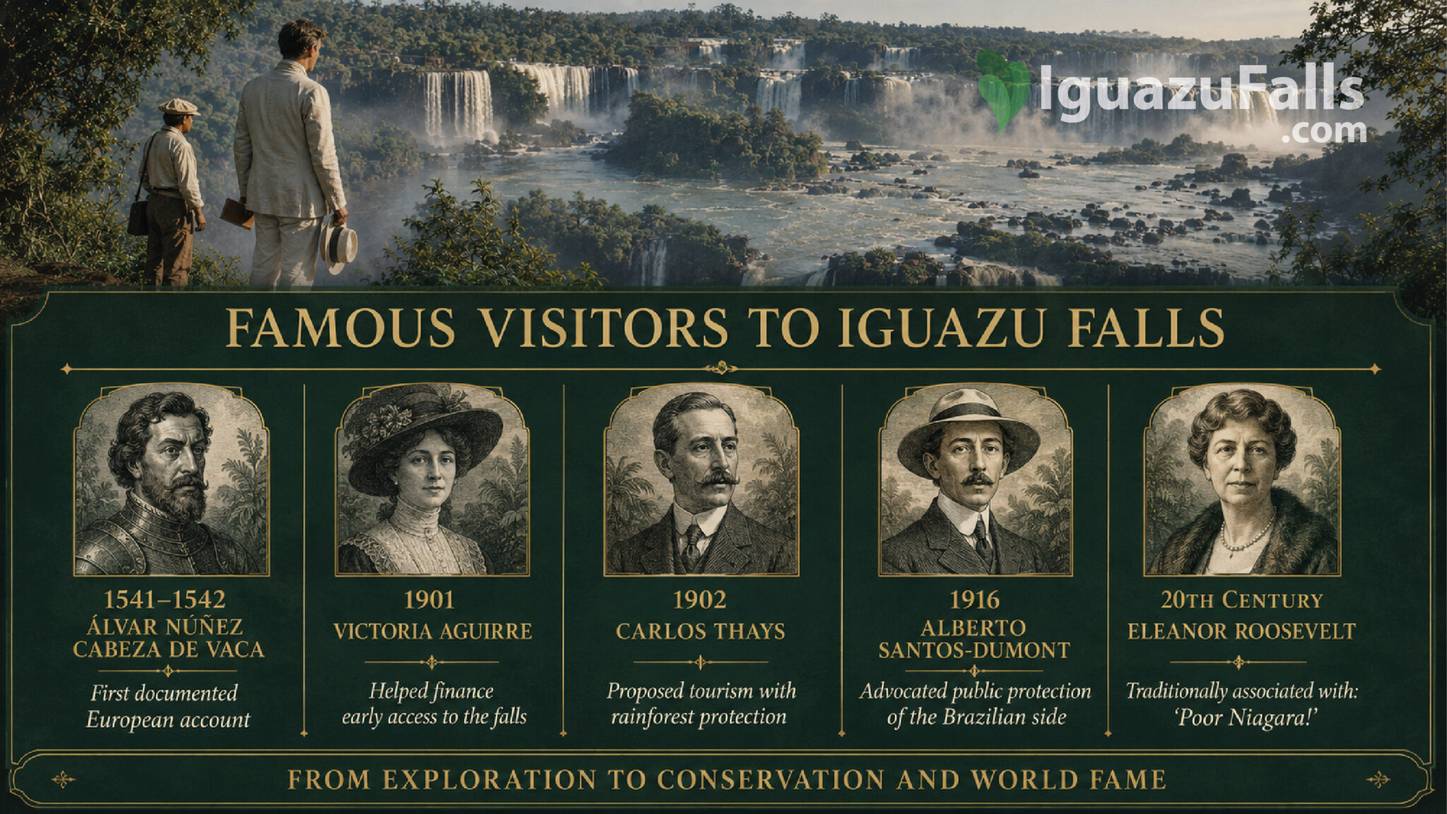 Famous visitors in Iguazu Falls