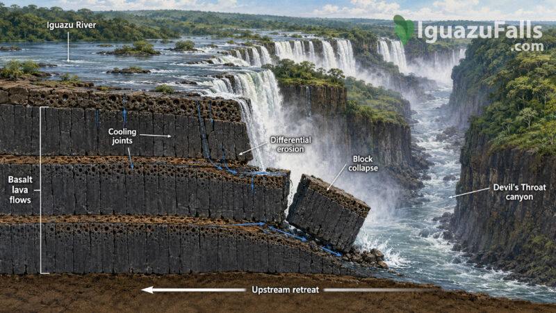 Iguazu Falls geological information