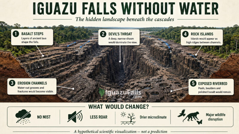 Infographic Iguazu with no water