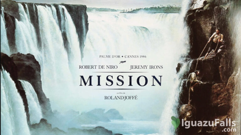 La mision film, in Iguazu Falls