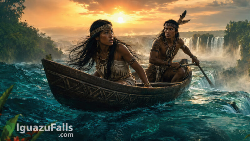 Naipi y Taroba, the guarani legend and Iguazu Falls