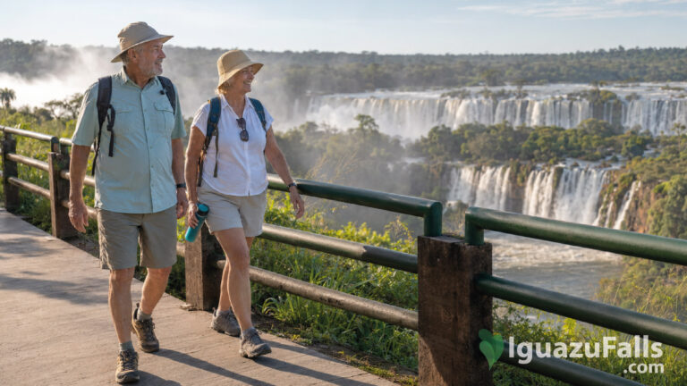 Senior Travelers in Iguazu Falls